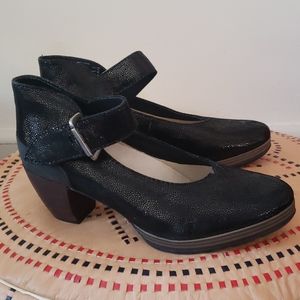 Wolky Aya Black Caviar Mary Jane Pumps